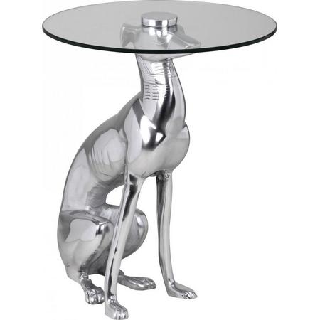 Nancys Honden Bijzettafel - Bijzettafels - Decoratie - Design - Beeld - Aluminium - Zilver
